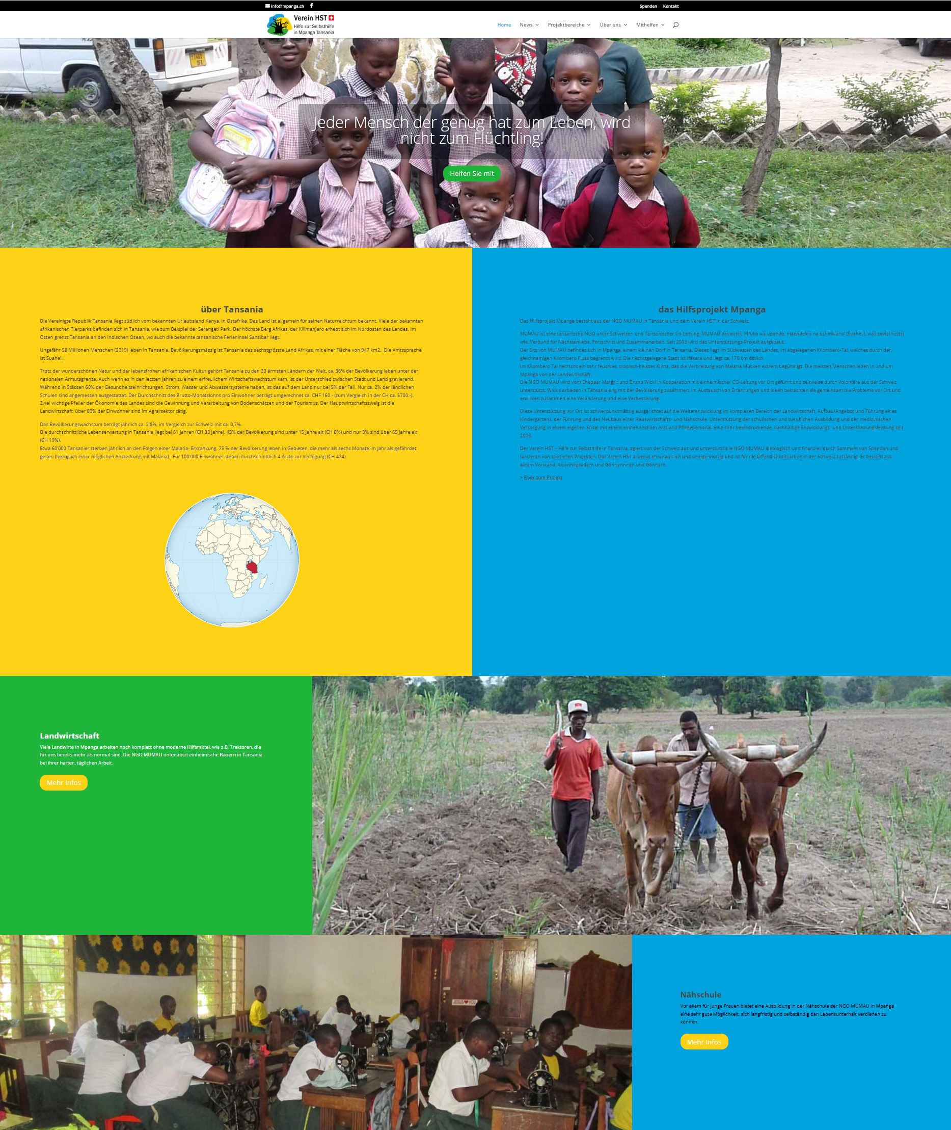 Screenshot Mpanga Homepage